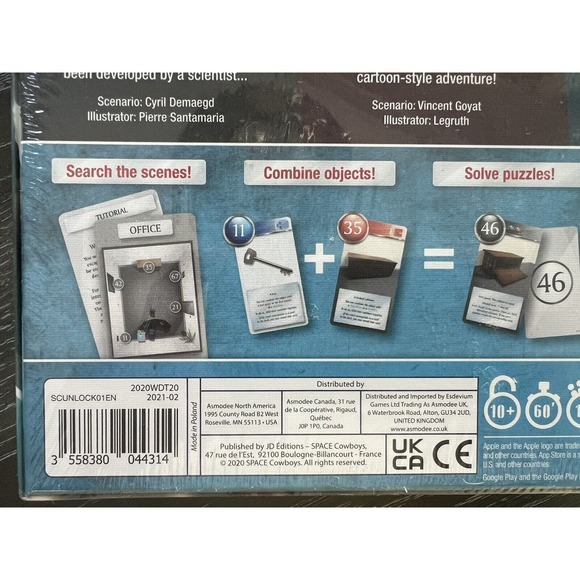 Unlock! Escape Adventures by Cyril Demaegd 2020 Space Cowboys, New and Sealed - Picture 6 of 9
